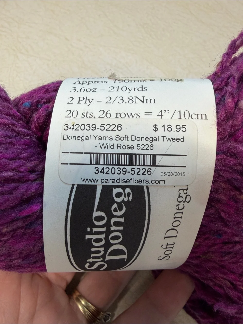 Studio Donegal Soft Donegal Wool Yarn - Wild Rose
